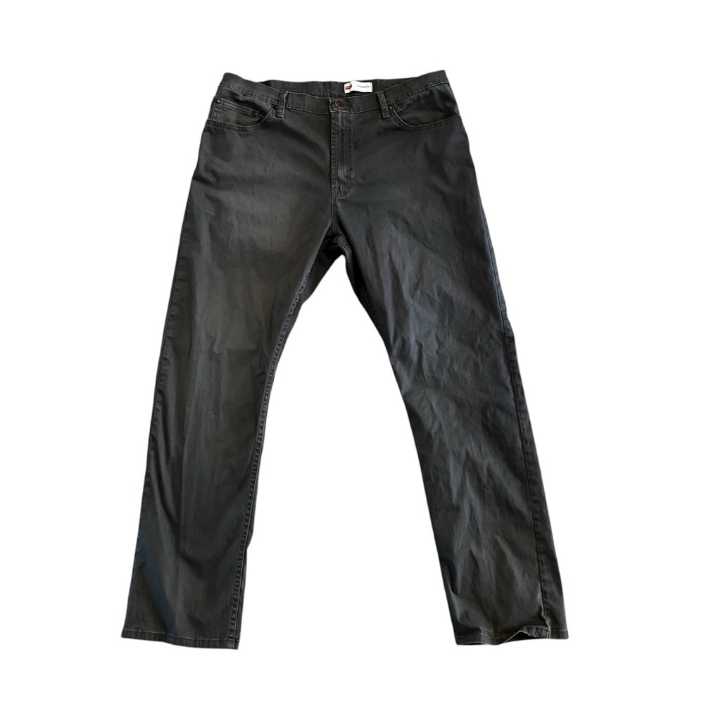 Wrangler Men’s 38 x 32 Gray Straight Fit Pants Cotton Spandex Zipper Button